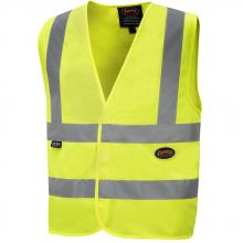 Pioneer V1031060-2XL - Hi-Viz Polyester Tricot Safety Vest with 2" Tape - Hi-Viz Yellow - 2XL