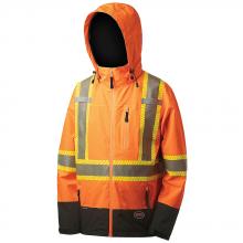 Pioneer V1130450-2XL - Softshell Waterproof Premium Safety Jacket Hi-Viz Orange - 2XL