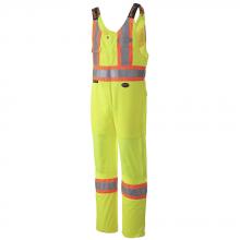Pioneer V1070460-2XL - Hi-Viz Traffic Safety Overalls - Polyester Knit - Hi-Viz Yellow/Green - 2XL