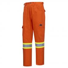 Pioneer V2120250-50X34 - Hi-Vis Bright Safety Cargo Pants - Cotton Twill - Hi-Vis Orange - 50x34
