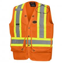Pioneer V1010170-2XL - Surveyor's Safety Vests - 150D Woven Twill Polyester