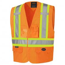 Pioneer V1020250-2/3XL - Hi-Viz Safety Vest w/ Adjustable Sides  - Hi-Viz Orange - 2/3XL