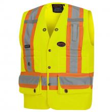 Pioneer V1010140-2XL - Surveyor's Safety Vests - 150D Woven Twill Polyester