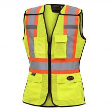 Pioneer V1023660-2XL - Women's Hi-Viz Yellow/Green Safety Tear-Away Vest - 2XL