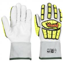 Pioneer V5012240-2XL - Cut and Impact-Resistant Goatskin Gauntlet Cuff Gloves (Pair) with TPR - Level A5 - 2XL