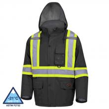 Pioneer V1130450-2XL - Hi-Vis Softshell Waterproof/Breathable Premium Safety Jackets