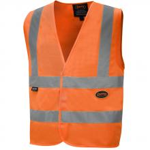 Pioneer V1031050-2XL - Hi-Viz Polyester Tricot Safety Vest with 2" Tape - Hi-Viz Orange - 2XL