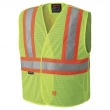 Pioneer V2510860-2/3XL - Hi-Viz Yellow/Green Flame Resistant Safety Vest - 2/3XL