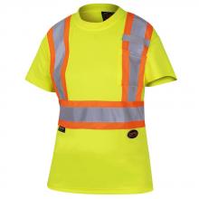 Pioneer V1051860-2XL - Hi-Viz Yellow Women's Birdseye Safety T-Shirt - 2XL