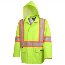 Pioneer V1081360-2XL - "The Rock" 300D Oxford Polyester Jacket with PU Coating – Hi-Viz Yellow/Green – 2XL