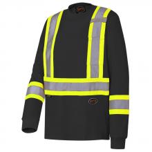 Pioneer V1050870-2XL - Long-Sleeved Safety Shirt Black - 2XL