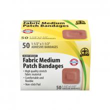 Wasip F1522750 - Fabric Patch Bandage, Medium, 3.75 x 3.75cm, 50/Box