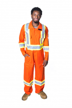 White Bear IUSORS9-2XL-52 - ORANGE CSA CLASS 3 LEVEL 2 UNLINED COVERALL - 2X-LARGE