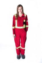 White Bear IUSRED7S-TALL-2XL-52T - RED COVERALLS (7 OZ INDURA ULTRASOFT) - 2X-LARGE