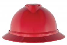 MSA Safety 10168437 - V-Gard 500 Hat, Red Vented, 6-Point Fas-Trac III