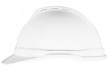 MSA Safety 10034027 - V-Gard 500 Cap, White Vented, 6-Point Fas-Trac III