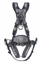 MSA Safety 10195207 - V-FIT Derrick Harness, Super Extra Large, Back, Chest & Hip D-Rings, Tongue Buck