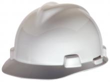 MSA Safety 466354 - V-Gard Slotted Cap, White, w/Staz-On Suspension