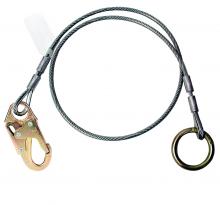 MSA Safety 10002182 - Anchorage Connector Extension, 10' Cable, 36C snaphook & O-Ring