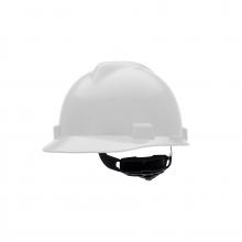 MSA Safety 477482 - V-Gard Slotted Cap, White, w/Fas-Trac III Suspension
