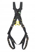 MSA Safety 10162683 - Workman Arc Flash Crossover Harness, BACK WEB Loop, Tongue Buckle leg straps, BE