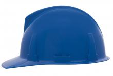 MSA Safety 454723 - Topgard Slotted Cap, Blue, w/1-Touch Suspension