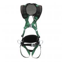 MSA Safety 10206160 - V-FORM+ Construction Harness, Extra Small, Back & Hip D-Ring, Tongue Buckle Leg