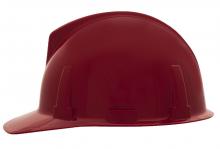 MSA Safety 454727 - Topgard Slotted Cap, Red, w/1-Touch Suspension