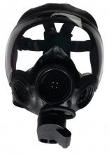 MSA Safety 10051286 - Millennium Riot Control Gas Mask, hycar, 6-point elastic head harness, Black