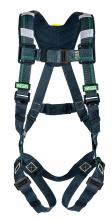 MSA Safety 10150159 - EVOTECH Arc Flash Harness, BACK WEB Loop, Qwik-Fit leg straps, Shoulder Padding,