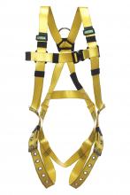 MSA Safety 10163557 - Gravity COATED WEB Harness, Vest-Type, SST BACK D-ring, Tongue Buckle leg straps