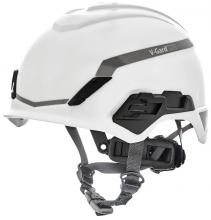 MSA Safety 10194791 - V-Gard® H1 Safety Helmet, Novent, White, Fas-Trac® III Pivot, ANSI, EN39