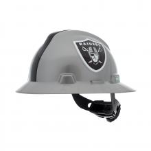 MSA Safety 10194777 - NFL V-Gard Full Brim Hard Hat, Oakland Raiders