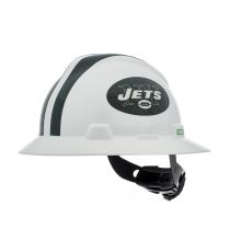 MSA Safety 10194776 - NFL V-Gard Full Brim Hard Hat, New York Jets