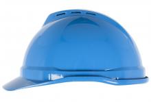 MSA Safety 10034019 - V-Gard 500 Cap, Blue Vented, 4-Point Fas-Trac III