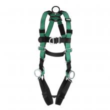 MSA Safety 10197438 - V-FORM Harness, Super Extra Large, Back, Chest & Hip D-Rings, Qwik-Fit Leg Strap