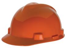 MSA Safety 463945 - V-Gard Slotted Cap, Orange, w/Staz-On Suspension