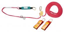 MSA Safety 10150414 - Gravity Dyna-Line Temporary Horizontal Lifeline for Two Workers, 60' length rope