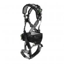 MSA Safety 10195183 - V-FIT Construction Harness, Super Extra Large, Back & Hip D-Rings, Tongue Buckle