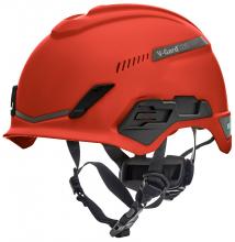 MSA Safety 10194784 - V-GardÂ® H1 Safety Helmet, Trivent, Red, Fas-TracÂ® III Pivot, ANSI, EN12492