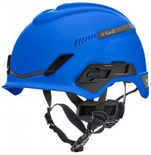 MSA Safety 10194785 - V-GardÂ® H1 Safety Helmet, Trivent, Blue, Fas-TracÂ® III Pivot, ANSI, EN12492
