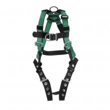 MSA Safety 10197207 - V-FORM Harness, Standard, Back, Chest & Hip D-Rings, Tongue Buckle Leg Straps