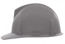 MSA Safety 475379 - Topgard Slotted Cap, Gray, w/Fas-Trac III Suspension