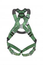 MSA Safety 10206058 - V-FORM Harness, Standard, Back D-Ring, Tongue Buckle Leg Straps Quick Connect Ch