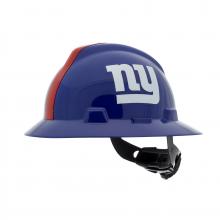 MSA Safety 10194775 - NFL V-Gard Full Brim Hard Hat, New York Giants