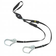 MSA Safety 10199064 - V-Series utility twin-leg adjustable energy absorbing lanyard, 6',36CL large sna