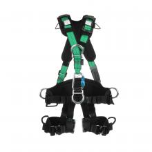 MSA Safety 10150454 - Gravity Suspension Harness, Aluminum BACK, FRONT, VENTRAL & HIP D-rings, Lumbar,