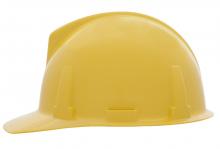 MSA Safety 475378 - Topgard Slotted Cap, Yellow, w/Fas-Trac III Suspension