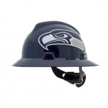 MSA Safety 10194782 - NFL V-Gard Full Brim Hard Hat, Seattle Seahawks