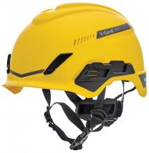 MSA Safety 10194787 - V-GardÂ® H1 Safety Helmet, Trivent, Yellow, Fas-TracÂ® III Pivot, ANSI, EN12492
